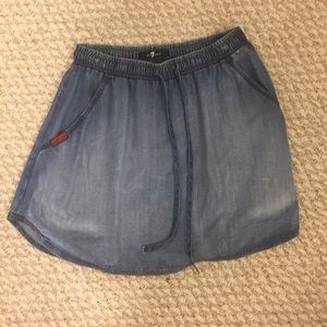 Soft denim skirt
